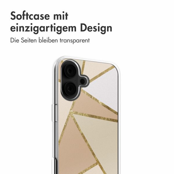 imoshion  Design Hülle für das iPhone 16 - Graphic Beige