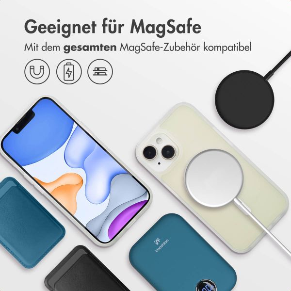 imoshion Color Guard Back Cover mit MagSafe für das iPhone 15 - Weiß