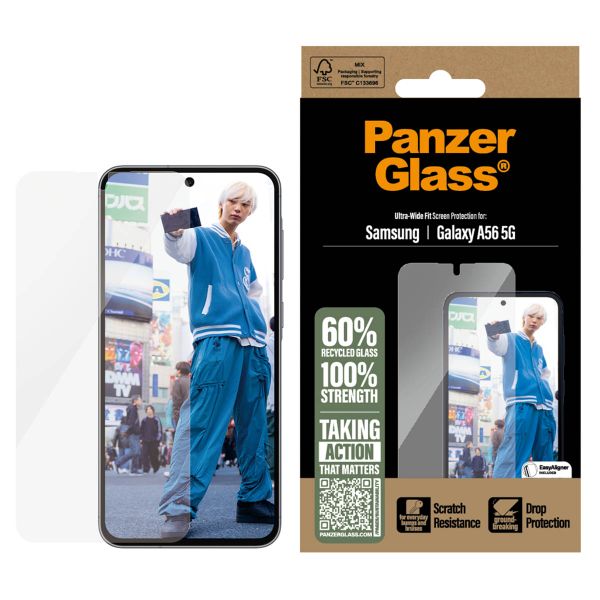 PanzerGlass Ultra-Wide Fit Screenprotector inkl. Applikator Samsung Galaxy A56