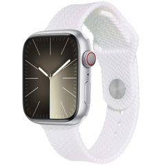 imoshion Geflochtenes Silikonarmband für das  Apple Watch Series 1 t/m 11 / SE / Ultra (44/45/46/49 mm) - Weiß