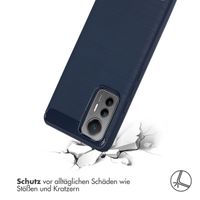 imoshion Brushed Back Cover Xiaomi 12 Lite - Dunkelblau