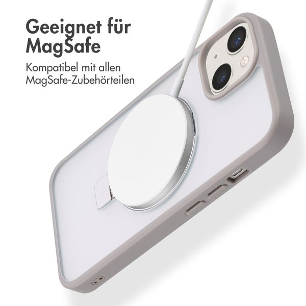 Accezz Ring Stand Backcover mit MagSafe Apple iPhone 13 - Grau