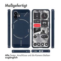 imoshion Brushed Back Cover Nothing Phone (2) - Dunkelblau