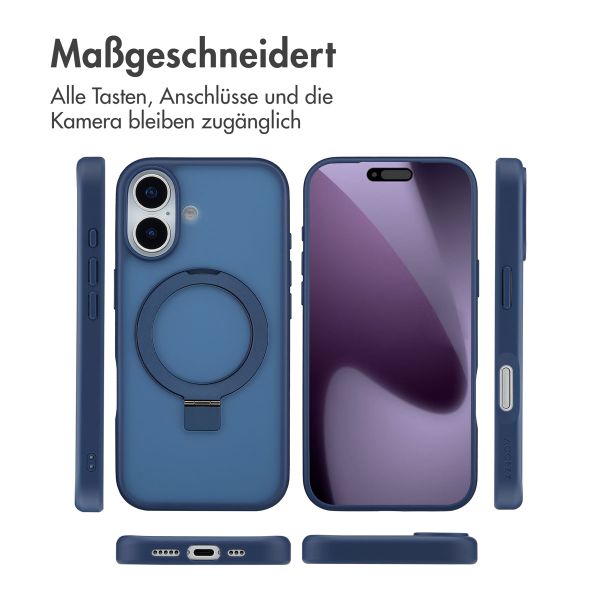 Accezz Ring Stand Backcover mit MagSafe Apple iPhone 17 - Blau