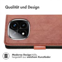 imoshion Luxuriöse Klapphülle Xiaomi Poco X7 - Braun