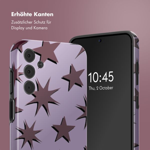 Selencia Vivid Back Cover Samsung Galaxy A15 (5G) - Stars Plum Lilac