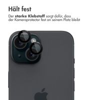 imoshion 2er-Pack Objektivschutz für Kamera für das Apple iPhone 15 / 15 Plus - Black