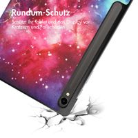 imoshion Design Trifold Klapphülle für das Samsung Galaxy Tab S9 11.0 Zoll - Space