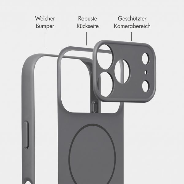 Accezz Grip Backcover mit MagSafe Apple iPhone 18 Pro Max / 17 Pro Max - Grau