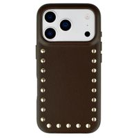 Selencia Studs Backcover mit MagSafe Apple iPhone 17 Pro Max - Cacao Crush