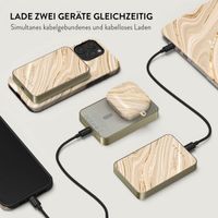 Burga Magnetische Powerbank 5.000 mAh - Geeignet für MagSafe und Qi2 - Full Glam / Gold