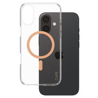 CARE by PanzerGlass Urban Combat Case MagSafe für das iPhone 16 Plus - Transparent / Peach