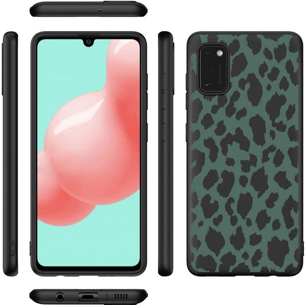 imoshion Design Hülle Samsung Galaxy A41 - Leopard - Grün / Schwarz