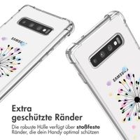 imoshion Design Hülle mit Band für das Samsung Galaxy S10 - Sandstone Dandelion