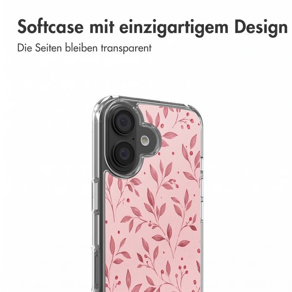 imoshion Design Hülle Apple iPhone 16 - Berry Love