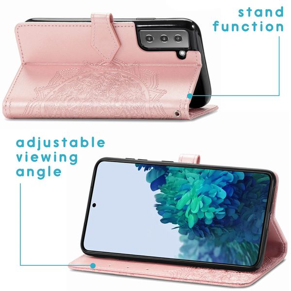 imoshion Mandala Klapphülle Samsung Galaxy S21 - Rosé gold