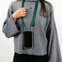 imoshion Backcover mit Band - Nylon Grün iPhone SE (2022 / 2020) / 8 / 7