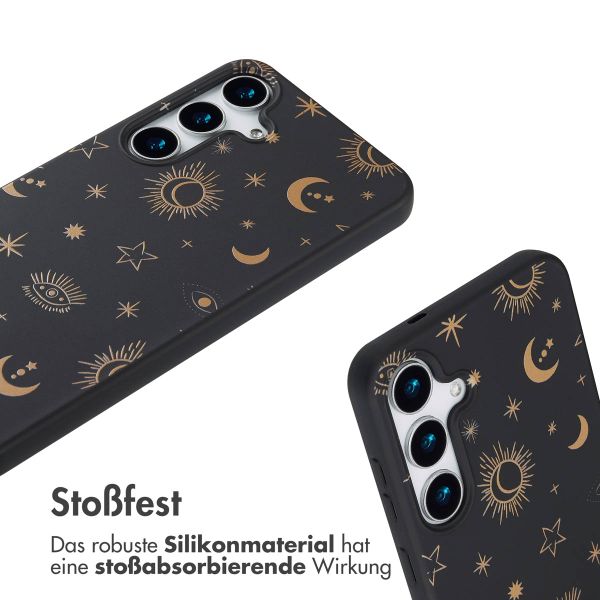 imoshion Silikonhülle design mit Band für das Samsung Galaxy S25 Plus - Sky Black