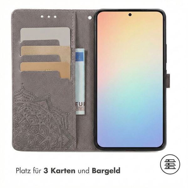 imoshion Mandala Klapphülle Samsung Galaxy S25 / S24 - Grau