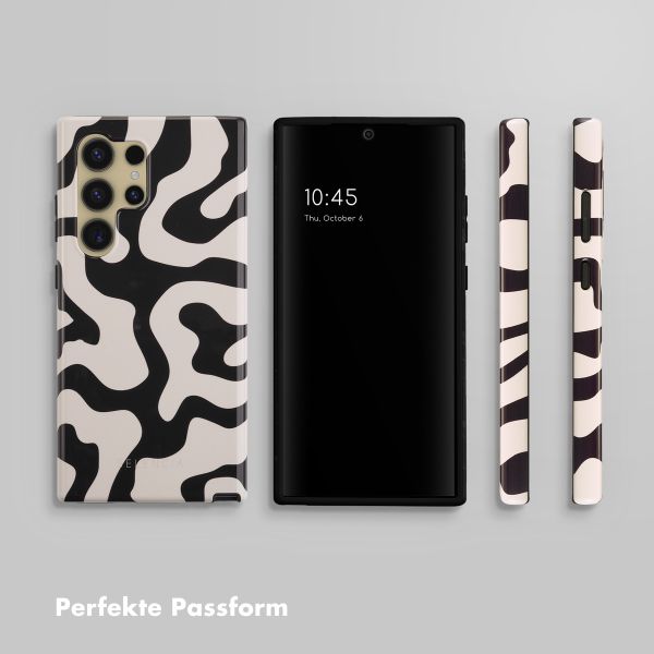 Selencia Vivid Back Cover Samsung Galaxy S24 Ultra - Art Wave Black