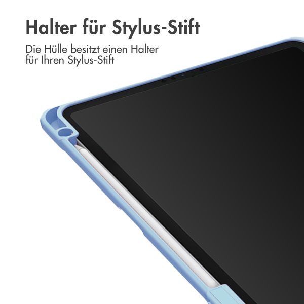 imoshion Trifold Hardcase Klapphülle für das iPad 9 (2021) 10.2 Zoll / iPad 8 (2020) 10.2 Zoll / iPad 7 (2019) 10.2 Zoll - Hellblau