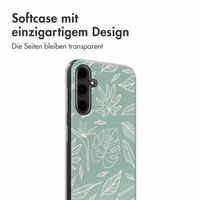 imoshion Design Hülle Samsung Galaxy A14 (5G/4G) - Leaves Line-Art