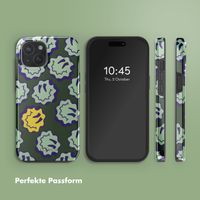 Selencia Vivid Rückabdeckung mit MagSafe Apple iPhone 15 - Wavy Smiley Green