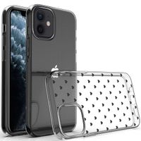 imoshion Design Hülle iPhone 12 Mini - Herzen - Schwarz