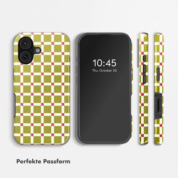 Selencia Vivid Rückabdeckung mit MagSafe Apple iPhone 17 - Check This Olive