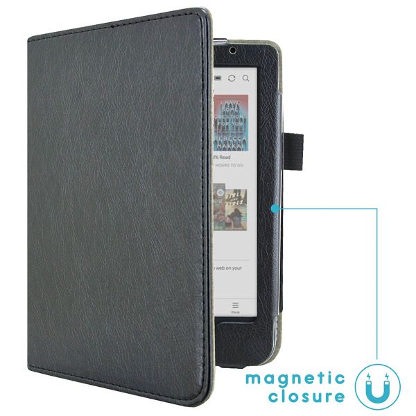 imoshion Vegan Leather Klapphülle für das Kobo Clara Colour / Clara BW / Tolino Shine 5 / Shine Color - Schwarz