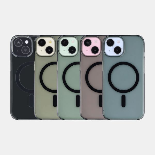 Accezz Lite Backcover mit MagSafe Apple iPhone 15 - Smokey Clear