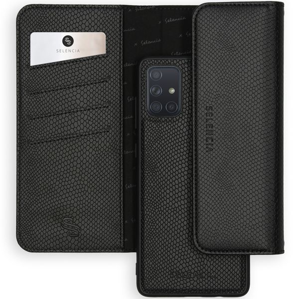 Selencia Clutch Klapphülle mit herausnehmbarem Backcover Galaxy A71
