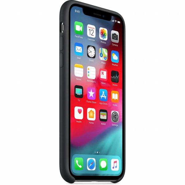 Apple Silikon-Case Schwarz für das iPhone Xs / X