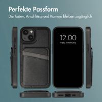 imoshion Backcover mit Kartenfach und Ständer Apple iPhone 14 - Schwarz