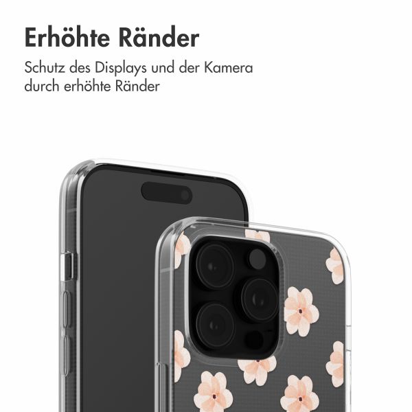 imoshion Design Hülle Apple iPhone 16 Pro - Floral Peach