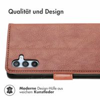 imoshion Luxuriöse Klapphülle Samsung Galaxy A34 (5G) - Braun