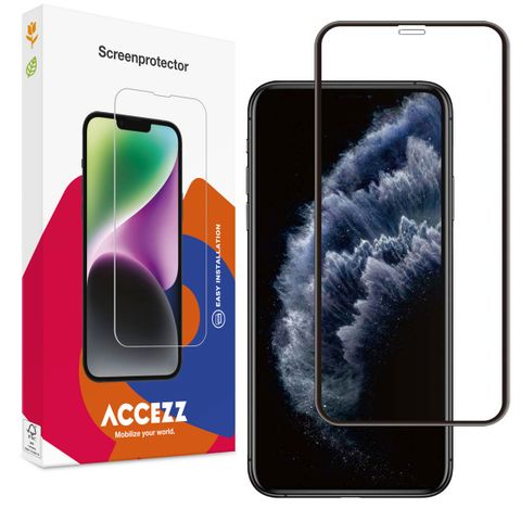 Accezz Full Cover Screen Protector aus gehärtetem Glas Apple iPhone 11 Pro / Xs / X