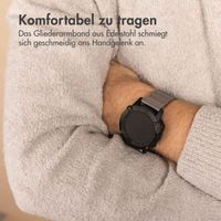 Accezz Mattes Titanstahlarmband -   Garmin 22 mm Anschluss - Titanium