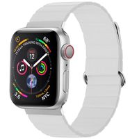 imoshion Magnetlederarmband für Apple Watch Series 1 t/m 9 / SE (38/40/41 mm) | Series 10 / 11 (42 mm) - Weiß