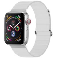 imoshion Magnetlederarmband für das Apple Watch Series 1-9 / SE - 38/40/41 mm / Series 10 - 42 mm - Weiß