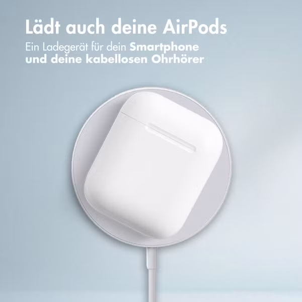 Accezz Wireless Charger USB-C - Drahtloses MagSafe und Qi2-Ladegerät - 1 Meter - Weiß