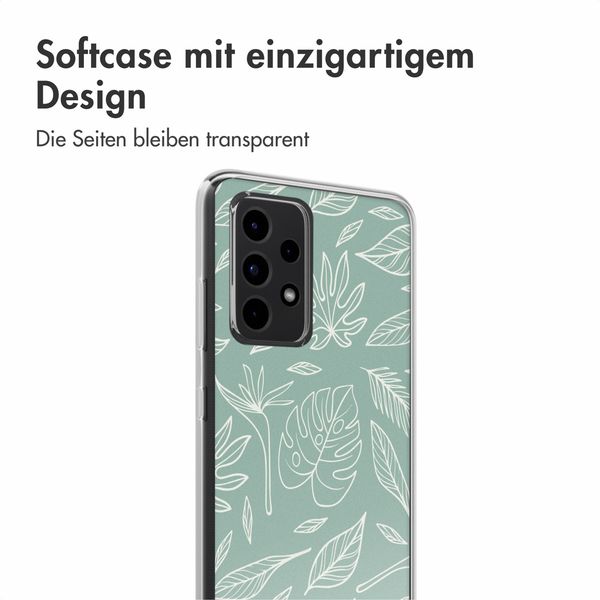 imoshion Design Hülle Samsung Galaxy A52(s) (5G/4G) - Leaves Line-Art