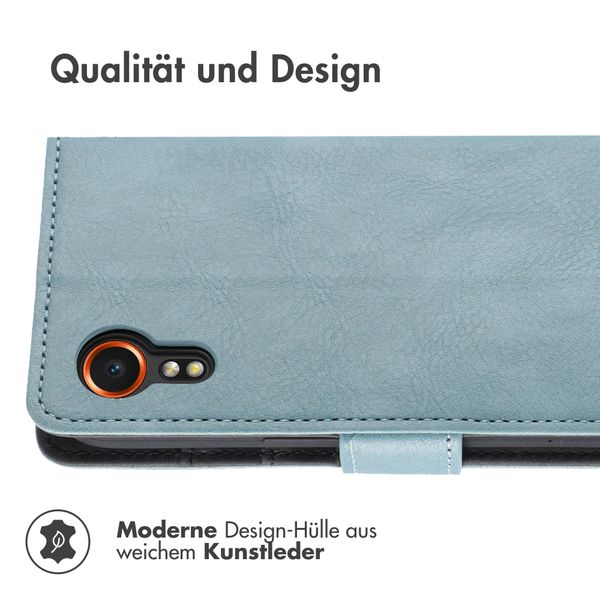 imoshion Luxuriöse Klapphülle Samsung Galaxy Xcover 7 - Hellblau