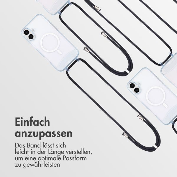 imoshion MagSafe Hülle mit abnehmbarem Band für das iPhone 16 Plus - Transparent