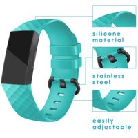 imoshion Silikonband für das  Fitbit Charge 3 / 4 - Hellblau