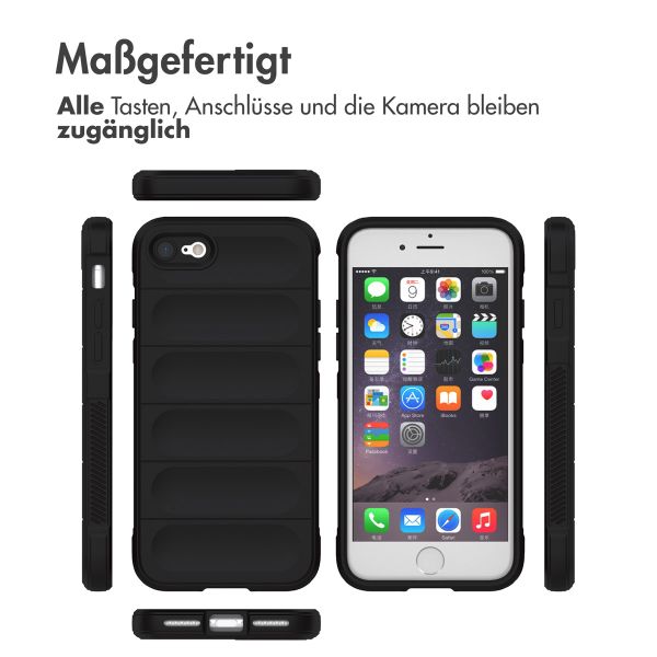 imoshion EasyGrip Back Cover für das iPhone SE (2022 / 2020) / 8 / 7 - Schwarz