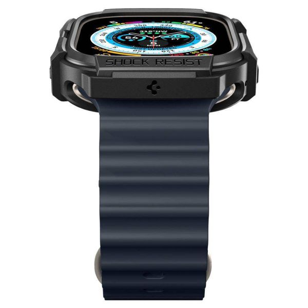 Spigen Rugged Armor™ Case für die Apple Watch Ultra (2) - 49 mm - Schwarz