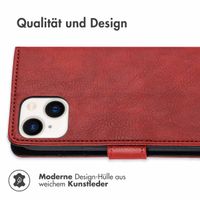 imoshion Luxuriöse Klapphülle Apple iPhone 14 / 13 - Rot