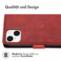 imoshion Luxuriöse Klapphülle für das iPhone 14 - Rot