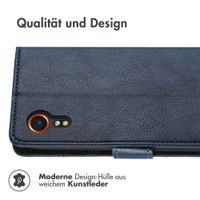 imoshion Luxuriöse Klapphülle für das Samsung Galaxy Xcover 7 - Dunkelblau